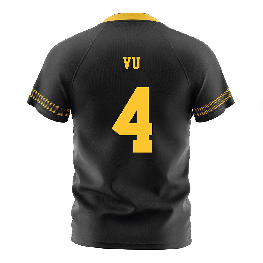 PLU - NCAA Men's Soccer : Ryan Vu - Black Soccer Jersey-1