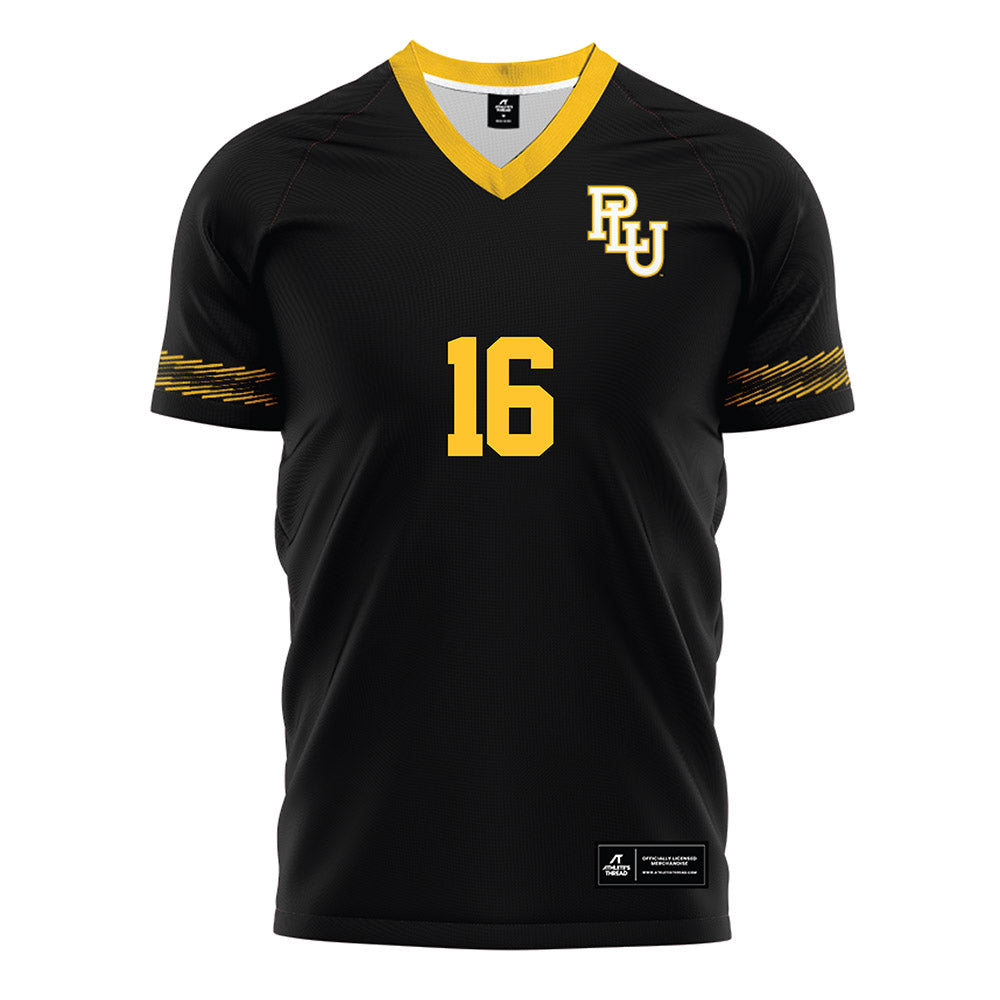 PLU - NCAA Men's Soccer : Elijah Hamlin - Black Soccer Jersey-0