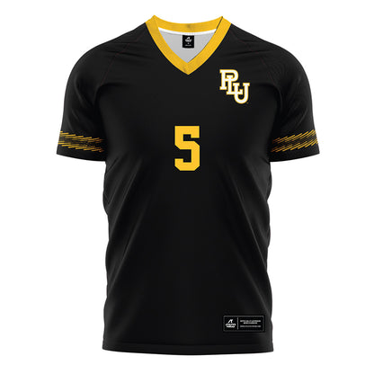 PLU - NCAA Men's Soccer : Hiro Nagahama - Black Soccer Jersey-0