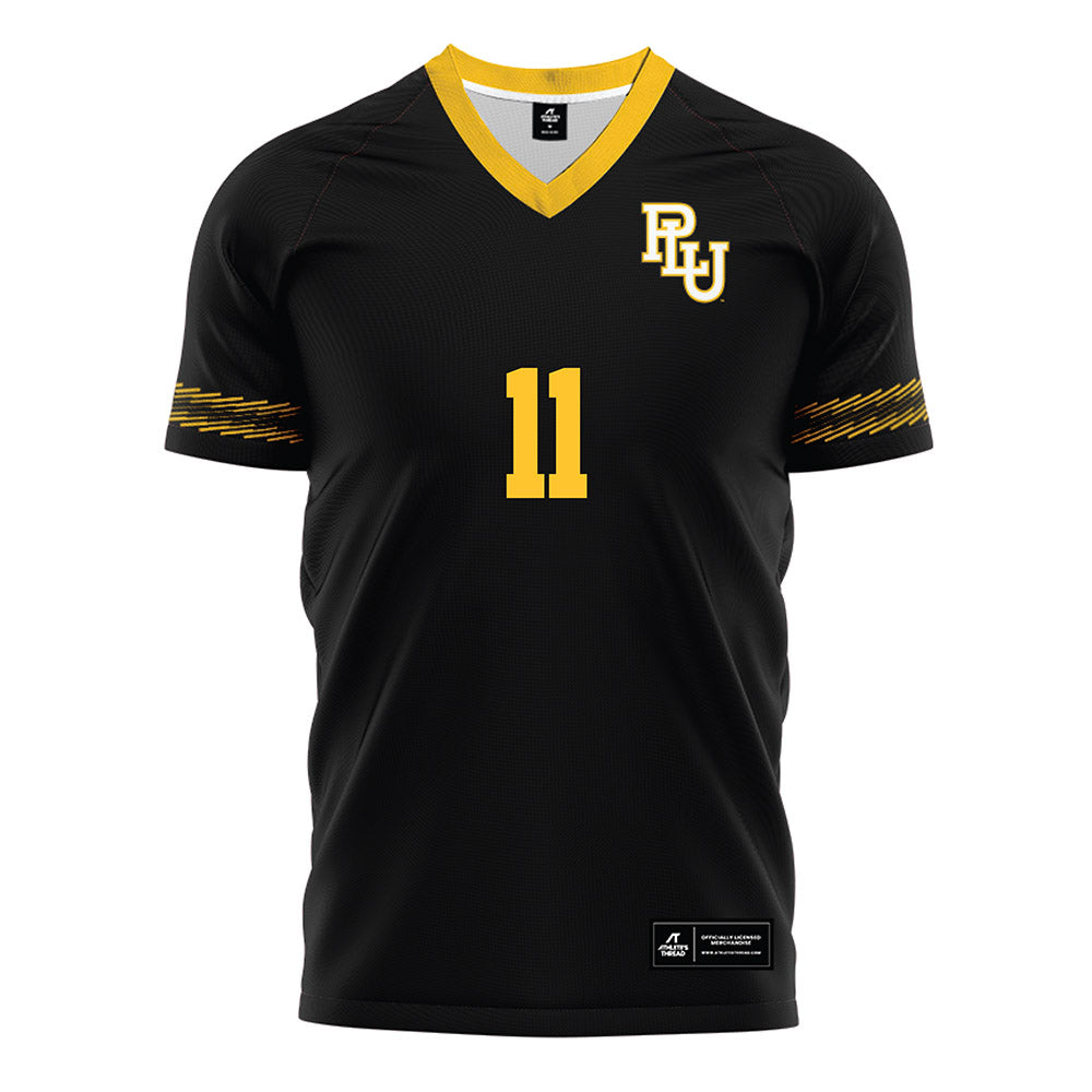 PLU - NCAA Men's Soccer : Alvin Omondi - Black Soccer Jersey-0