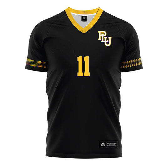 PLU - NCAA Men's Soccer : Alvin Omondi - Black Soccer Jersey-0