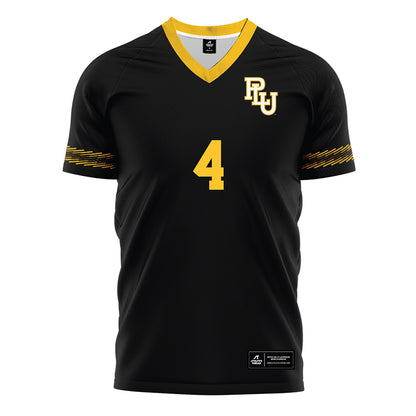 PLU - NCAA Men's Soccer : Ryan Vu - Black Soccer Jersey-0