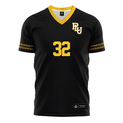 PLU - NCAA Men's Soccer : Noah Arcas - Black Soccer Jersey-0