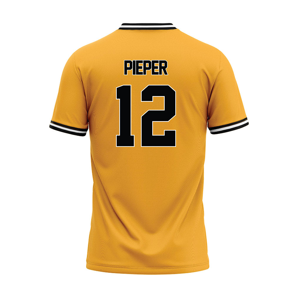 PLU - NCAA Baseball : Jaden Pieper - Gold Jersey-1