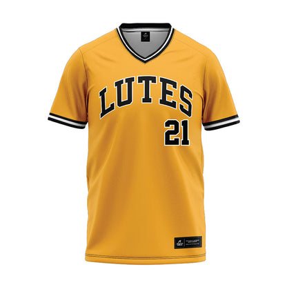 PLU - NCAA Baseball : Kamryn Swartz - Gold Jersey-0