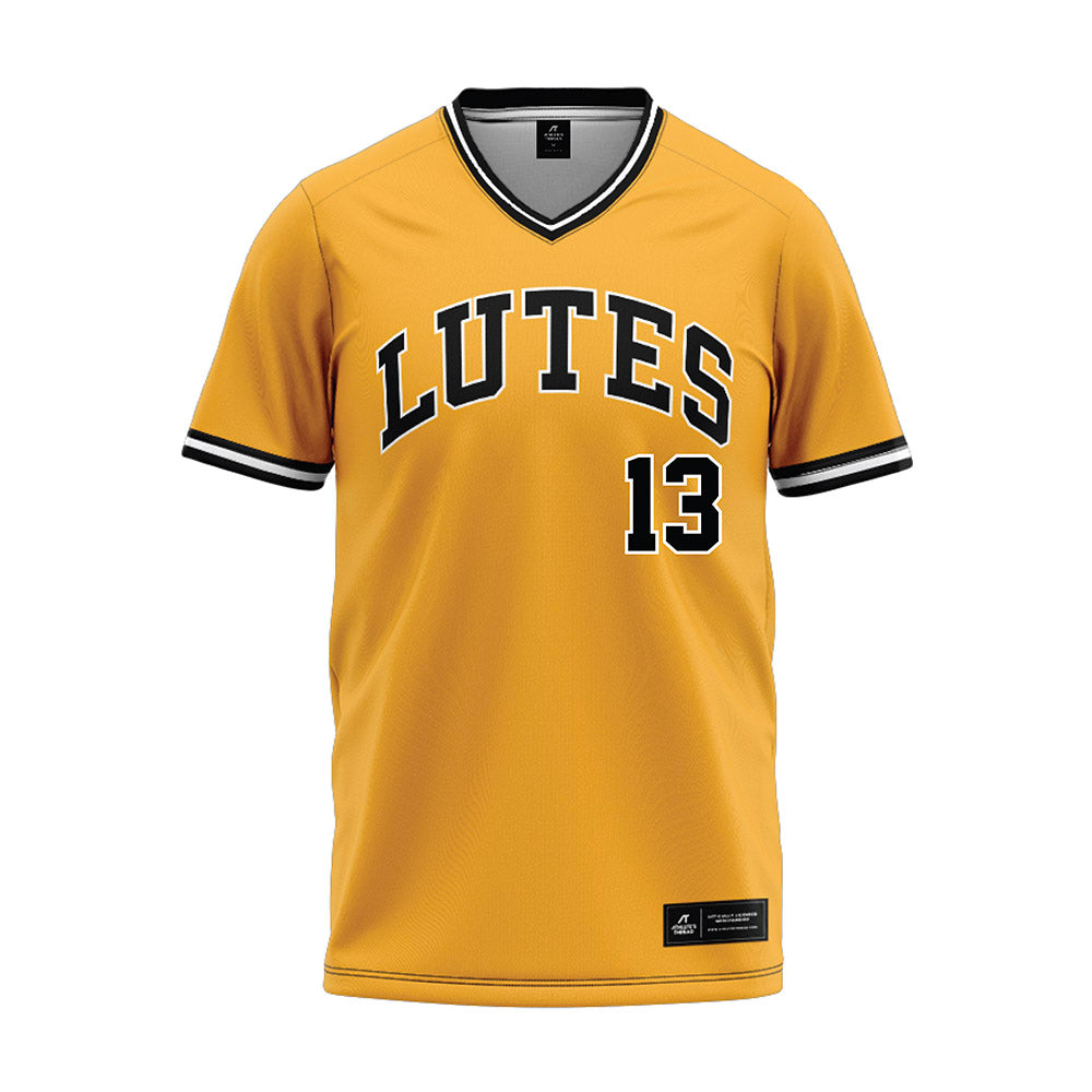 PLU - NCAA Baseball : Kaleb McNeely - Gold Jersey-0