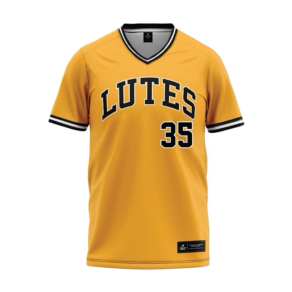 PLU - NCAA Baseball : Andrew Hickman - Gold Jersey-0