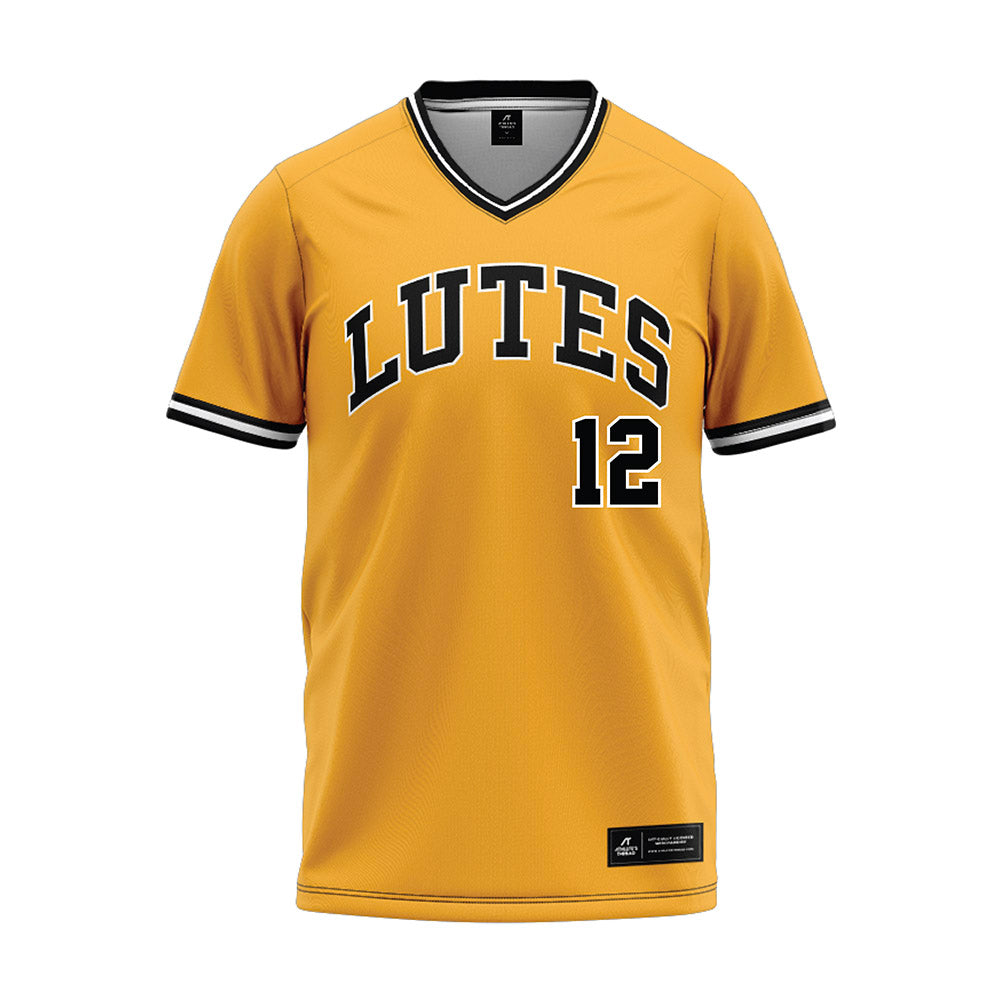 PLU - NCAA Baseball : Jaden Pieper - Gold Jersey-0