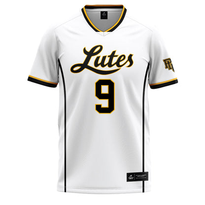 PLU - NCAA Softball : Emelia Maza - White Baseball Jersey