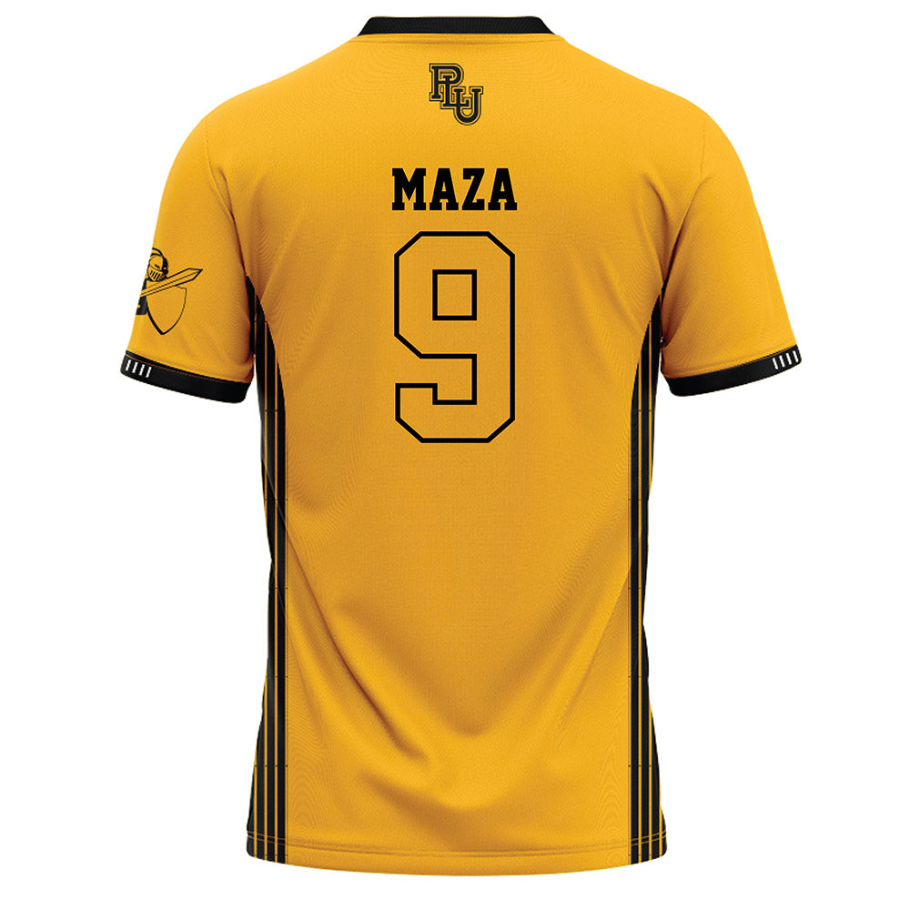 PLU - NCAA Softball : Emelia Maza - Gold Baseball Jersey