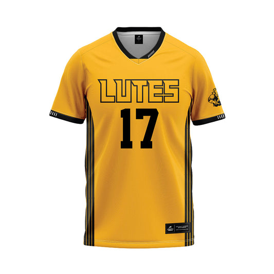 PLU - NCAA Softball : Arianna Franco - Gold Baseball Jersey-0