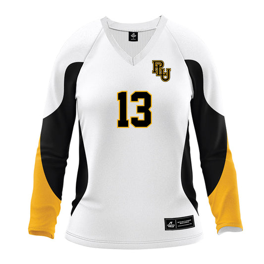 PLU - NCAA Women's Volleyball : Mary Magoun - White Volleyball Jersey-0