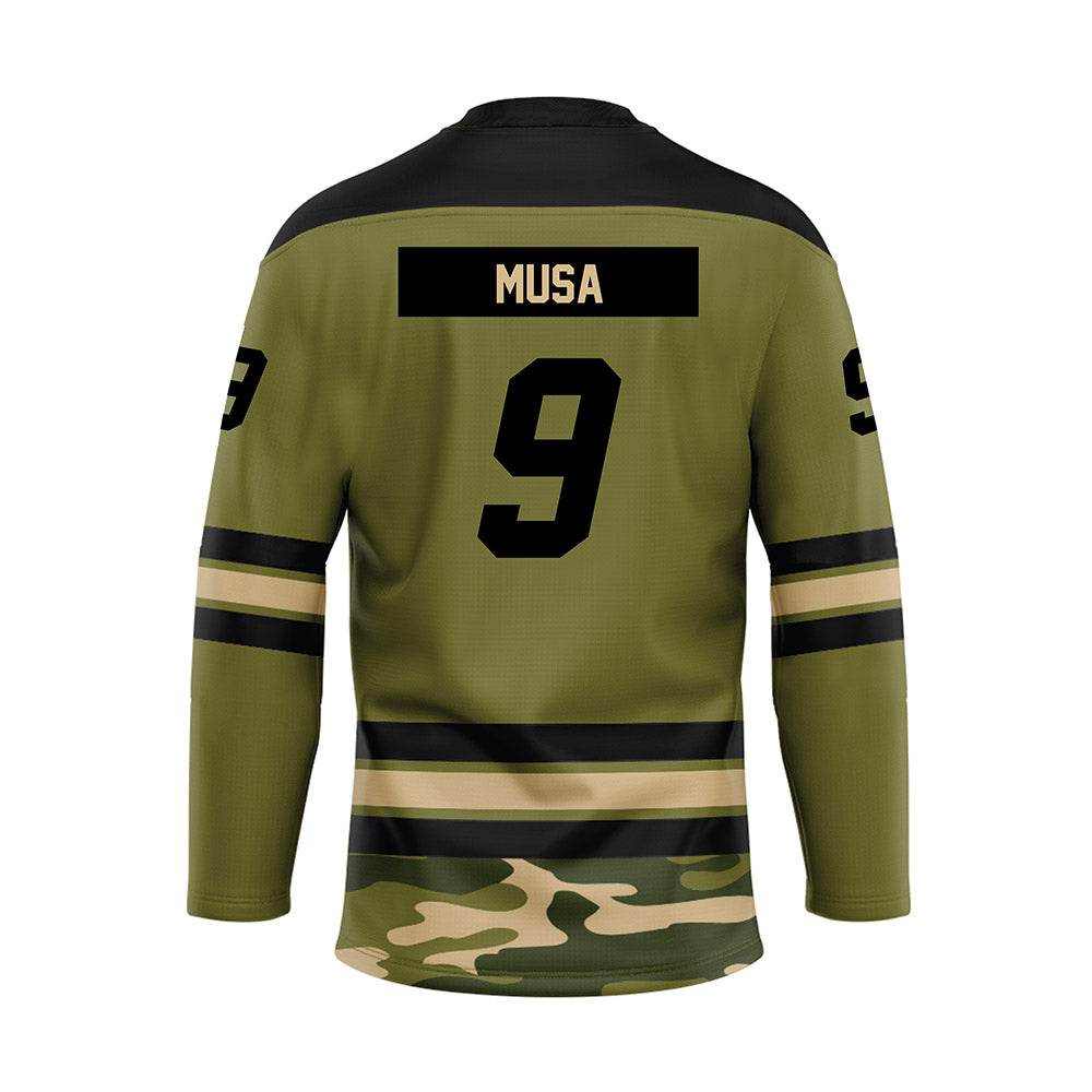UMass - NCAA Men's Ice Hockey : Jack Musa - Camo Hockey Jersey