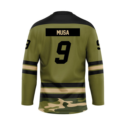 UMass - NCAA Men's Ice Hockey : Jack Musa - Camo Hockey Jersey