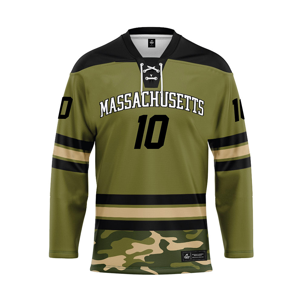 UMass - NCAA Men's Ice Hockey : Jack Galanek - Camo Hockey Jersey-0