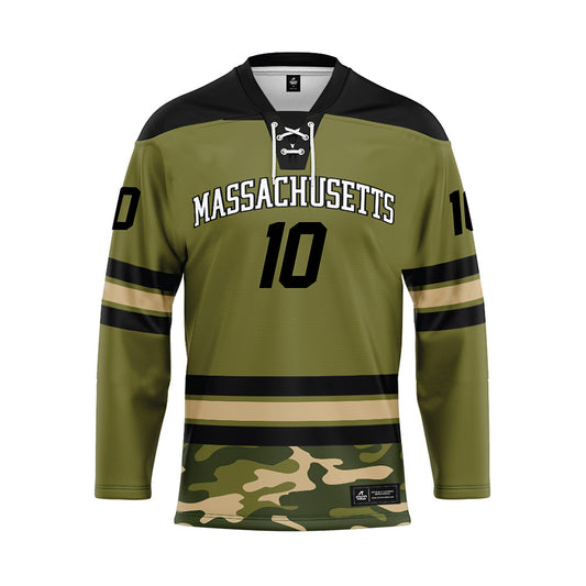 UMass - NCAA Men's Ice Hockey : Jack Galanek - Camo Hockey Jersey-0