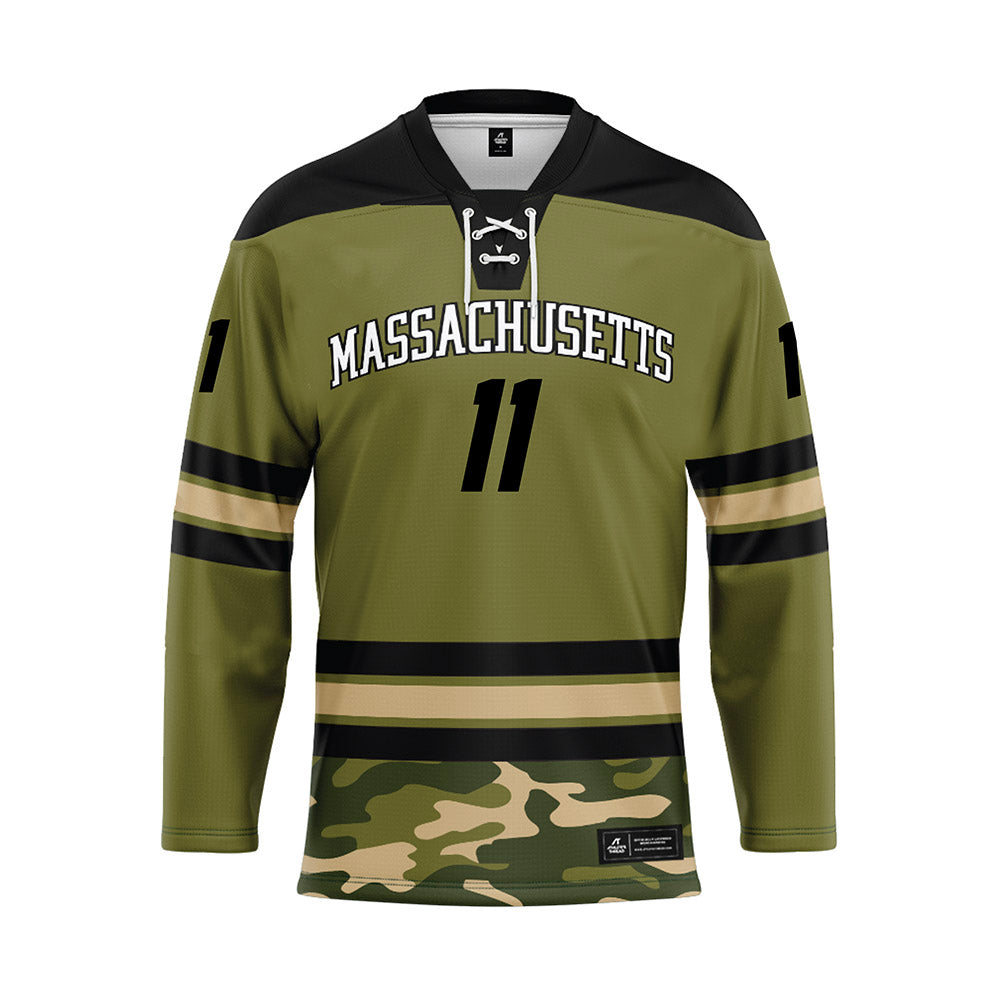 UMass - NCAA Men's Ice Hockey : Vaclav Nestrasil - Camo Hockey Jersey-0