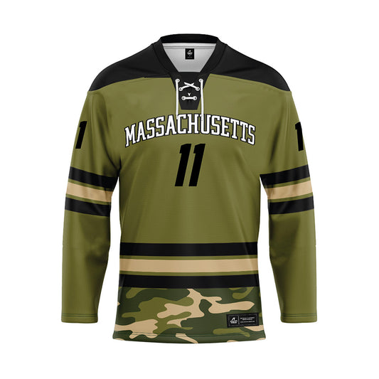 UMass - NCAA Men's Ice Hockey : Vaclav Nestrasil - Camo Hockey Jersey-0
