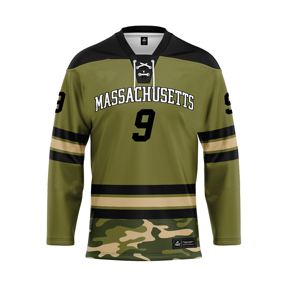 UMass - NCAA Men's Ice Hockey : Jack Musa - Camo Hockey Jersey