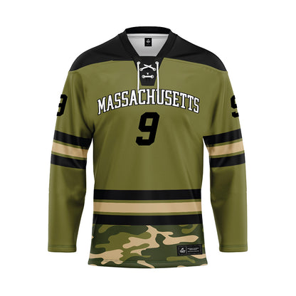 UMass - NCAA Men's Ice Hockey : Jack Musa - Camo Hockey Jersey