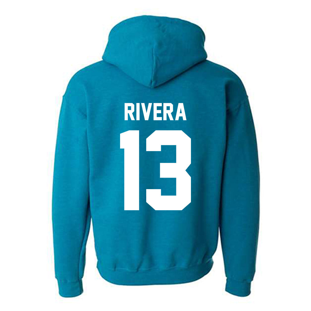 Coastal Carolina - NCAA Women's Volleyball : Julia Rivera - Classic Fashion Shersey Hooded Sweatshirt-1