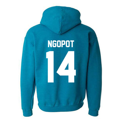 Coastal Carolina - NCAA Men's Basketball : Jerry Ngopot - Classic Fashion Shersey Hooded Sweatshirt-1