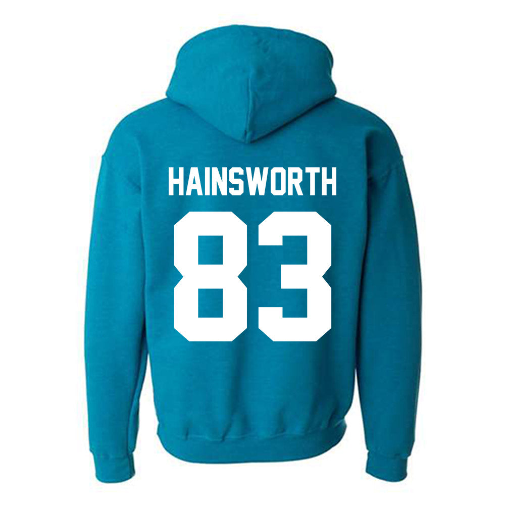 Coastal Carolina - NCAA Football : Kd Hainsworth - Classic Fashion Shersey Hooded Sweatshirt-1