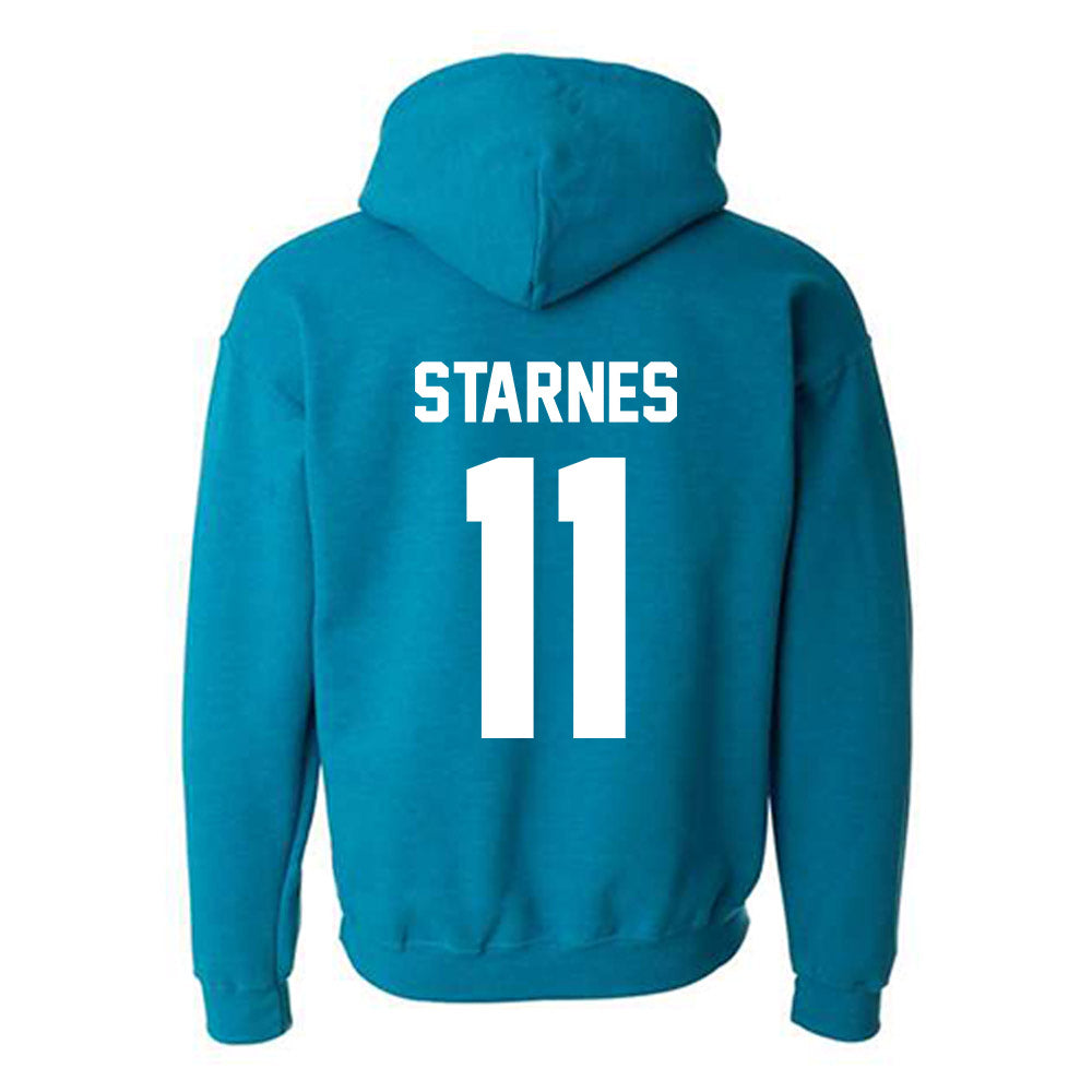 Coastal Carolina - NCAA Football : Braxton Starnes - Classic Fashion Shersey Hooded Sweatshirt-1