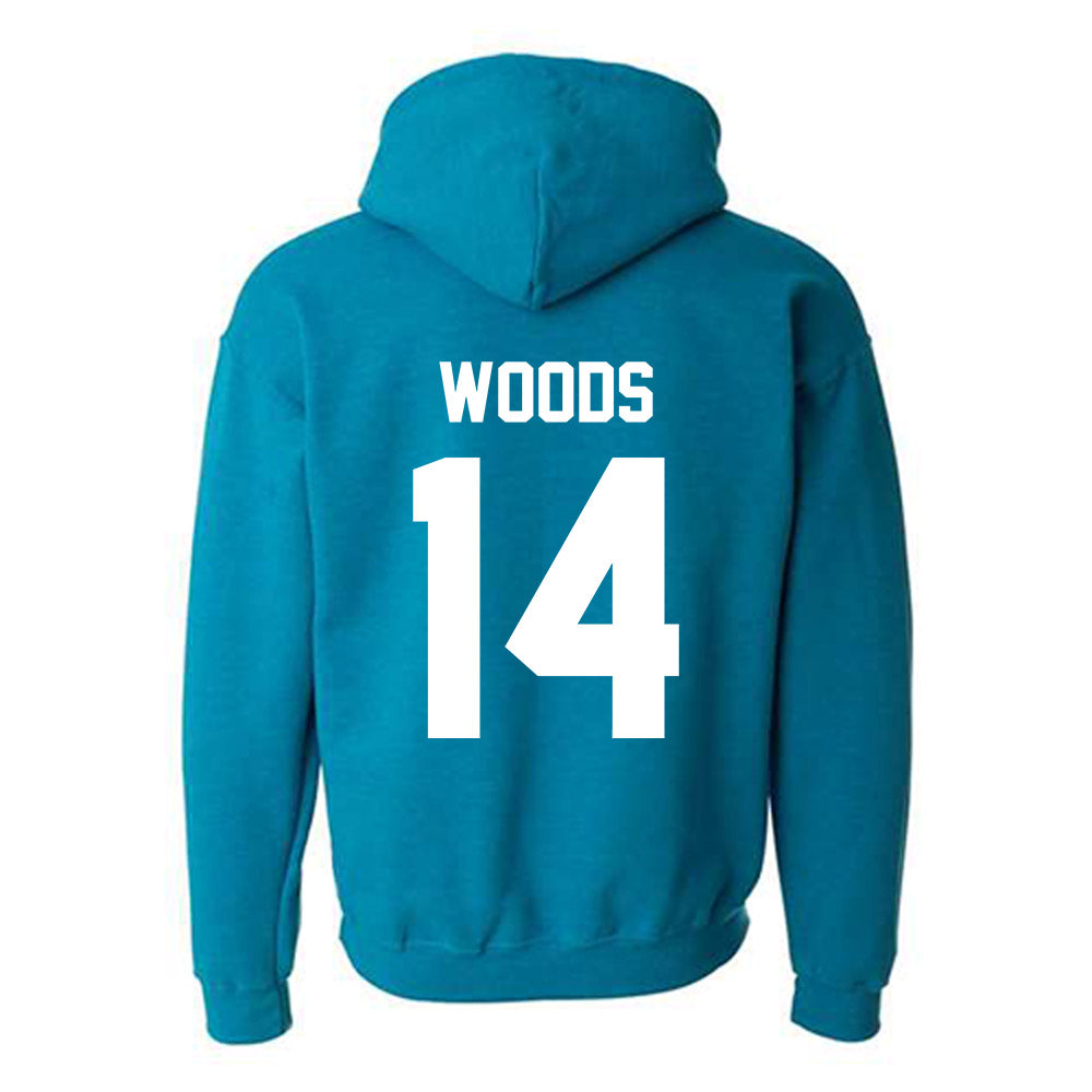 Coastal Carolina - NCAA Football : Myles Woods - Classic Fashion Shersey Hooded Sweatshirt-1