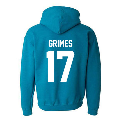 Coastal Carolina - NCAA Women's Basketball : Kinsea Grimes - Classic Fashion Shersey Hooded Sweatshirt-1