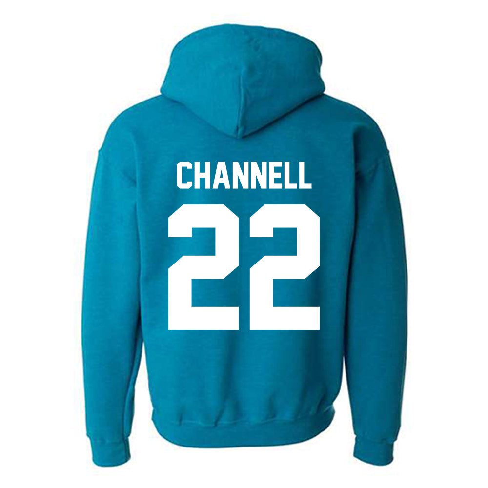 Coastal Carolina - NCAA Women's Volleyball : Kayla Channell - Classic Fashion Shersey Hooded Sweatshirt-1