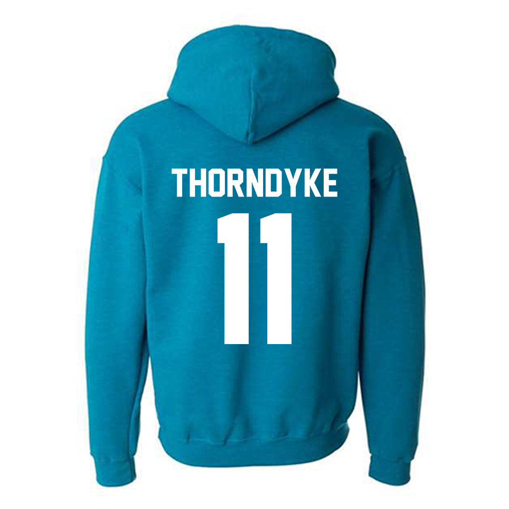 Coastal Carolina - NCAA Baseball : Colby Thorndyke - Classic Fashion Shersey Hooded Sweatshirt-1