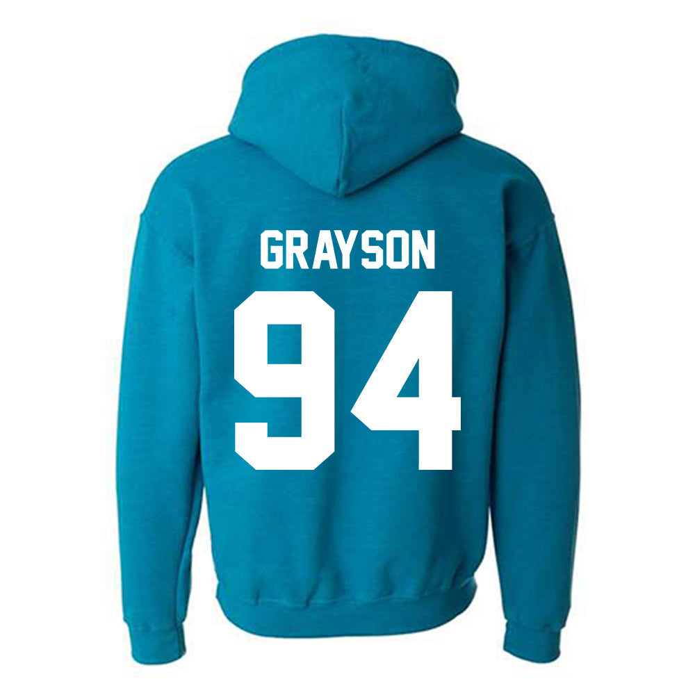 Coastal Carolina - NCAA Football : Donovan Grayson - Classic Fashion Shersey Hooded Sweatshirt-1