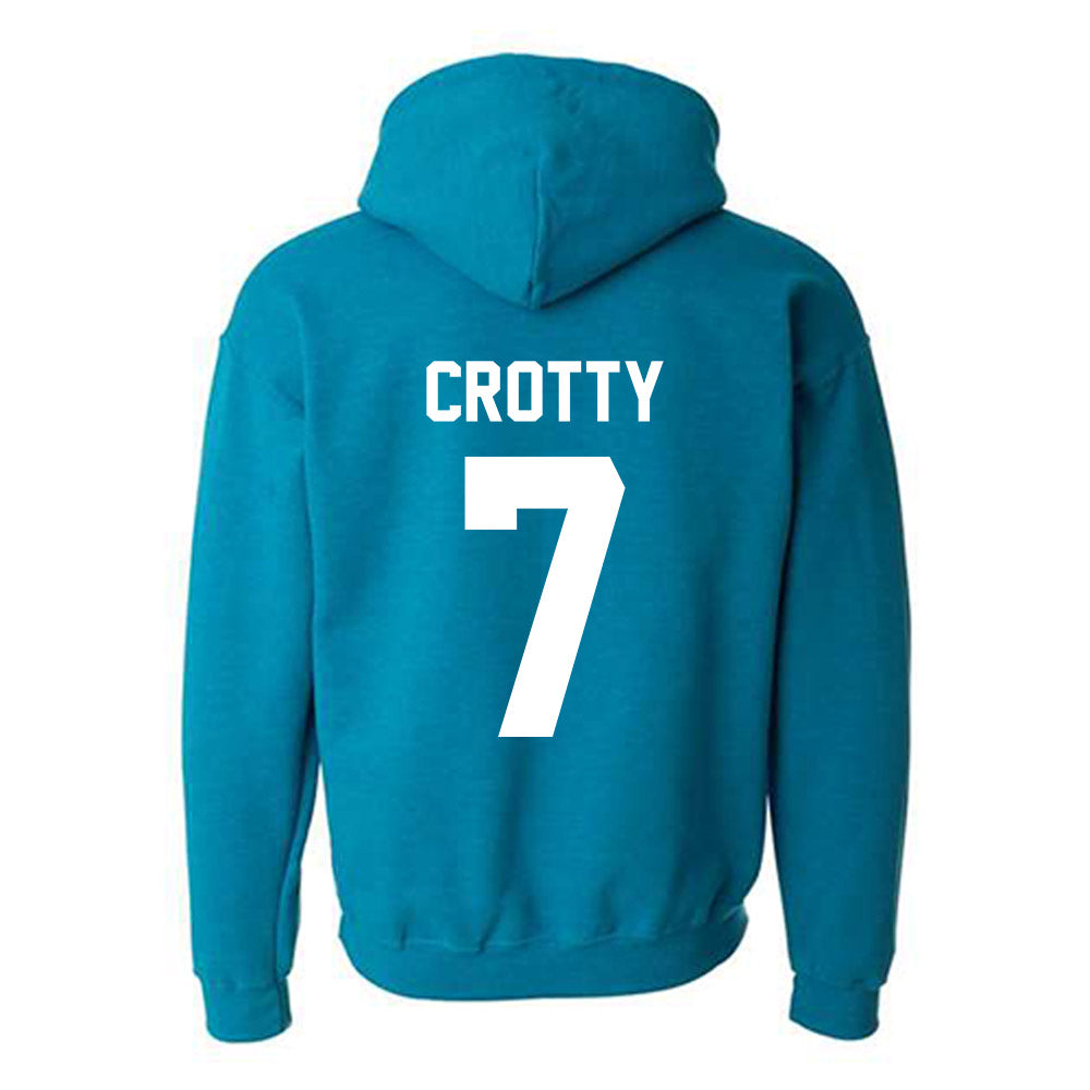 Coastal Carolina - NCAA Women's Soccer : Leah Crotty - Classic Fashion Shersey Hooded Sweatshirt-1