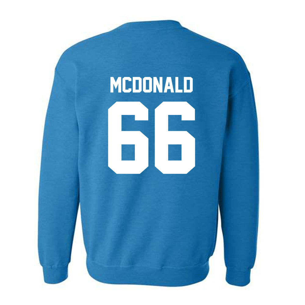 Coastal Carolina - NCAA Football : Kain McDonald - Classic Fashion Shersey Crewneck Sweatshirt-1