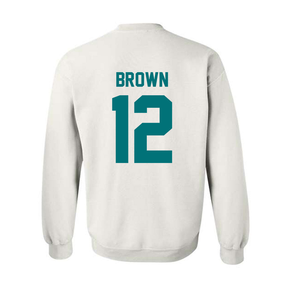 Coastal Carolina - NCAA Men's Basketball : Devin Brown - Classic Fashion Shersey Crewneck Sweatshirt-1