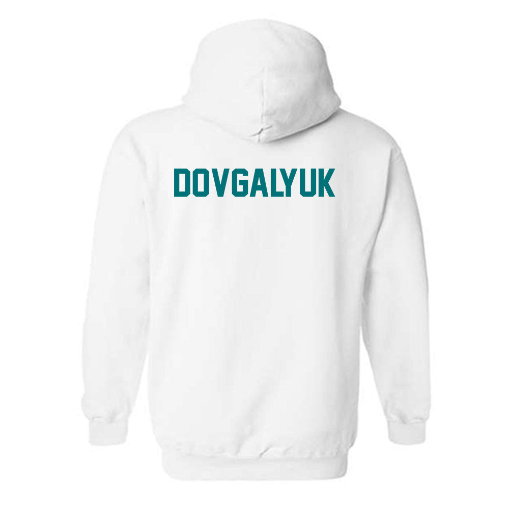 Coastal Carolina - NCAA Men's Track & Field : Calvin Dovgalyuk - Classic Fashion Shersey Hooded Sweatshirt-1