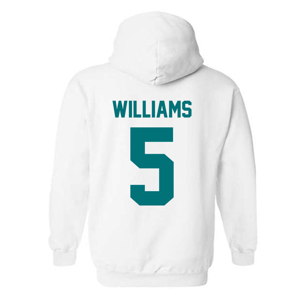 Coastal Carolina - NCAA Women's Basketball : Kristin Williams - Classic Fashion Shersey Hooded Sweatshirt-1