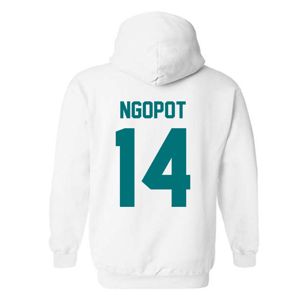 Coastal Carolina - NCAA Men's Basketball : Jerry Ngopot - Classic Fashion Shersey Hooded Sweatshirt-1