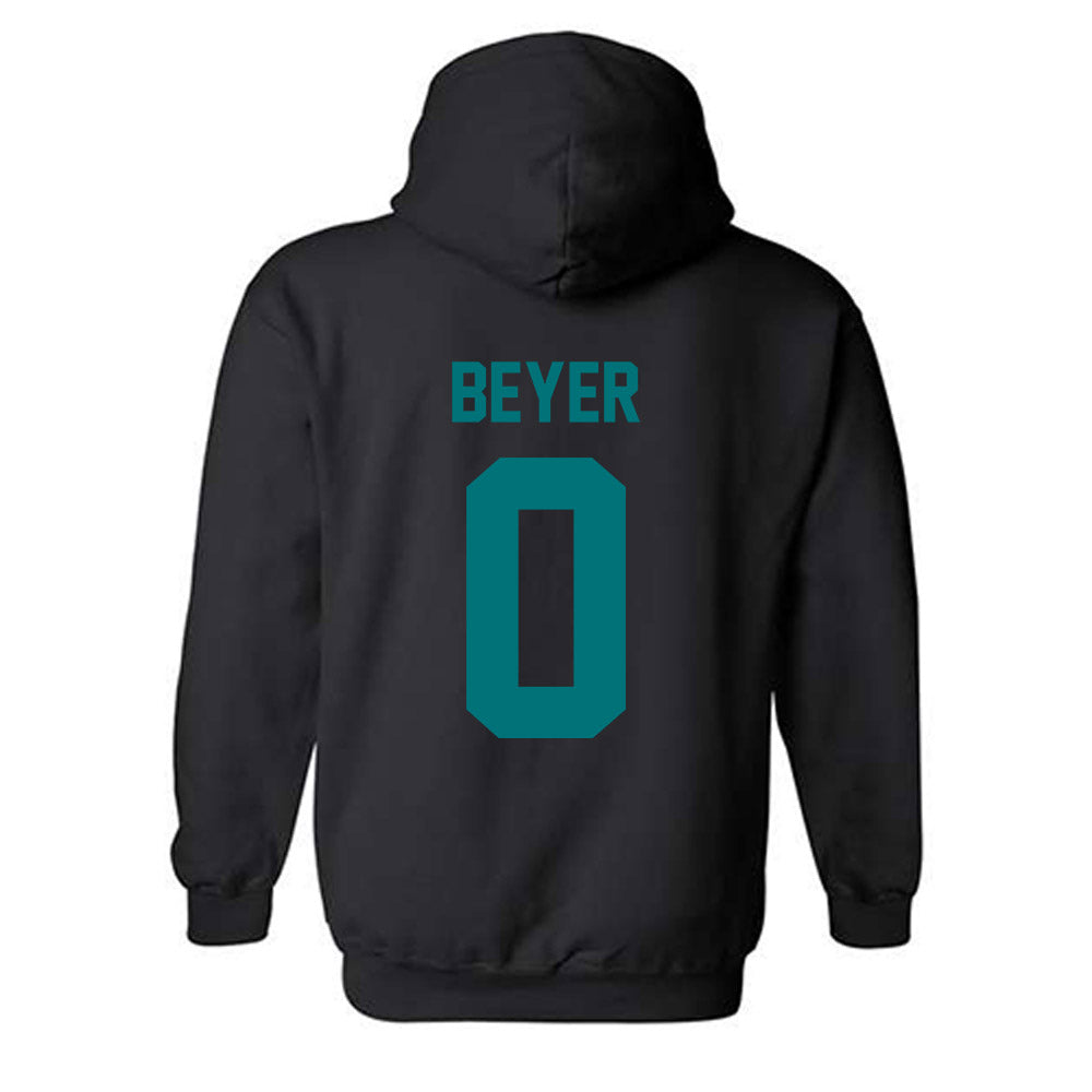 Coastal Carolina - NCAA Women's Basketball : Audrey Beyer - Classic Fashion Shersey Hooded Sweatshirt-1