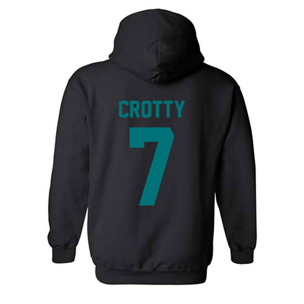 Coastal Carolina - NCAA Women's Soccer : Leah Crotty - Classic Fashion Shersey Hooded Sweatshirt-1