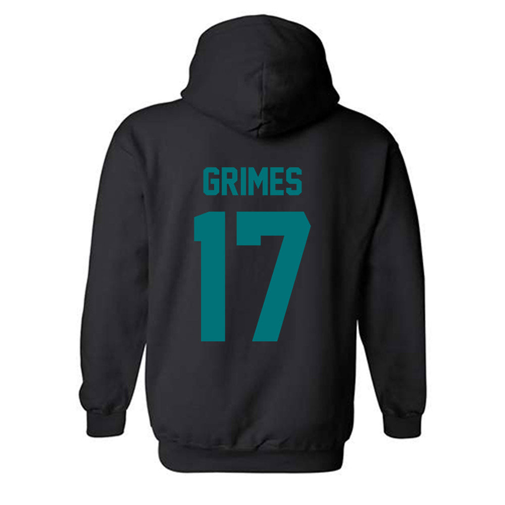 Coastal Carolina - NCAA Women's Basketball : Kinsea Grimes - Classic Fashion Shersey Hooded Sweatshirt-1
