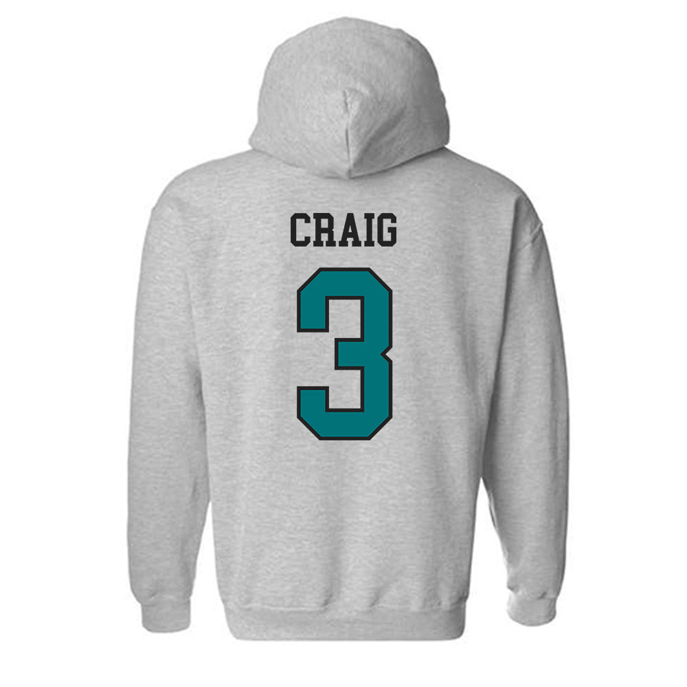 Coastal Carolina - NCAA Men's Basketball : Dajohn Craig - Classic Fashion Shersey Hooded Sweatshirt-1