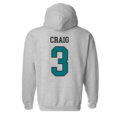 Coastal Carolina - NCAA Men's Basketball : Dajohn Craig - Classic Fashion Shersey Hooded Sweatshirt-1