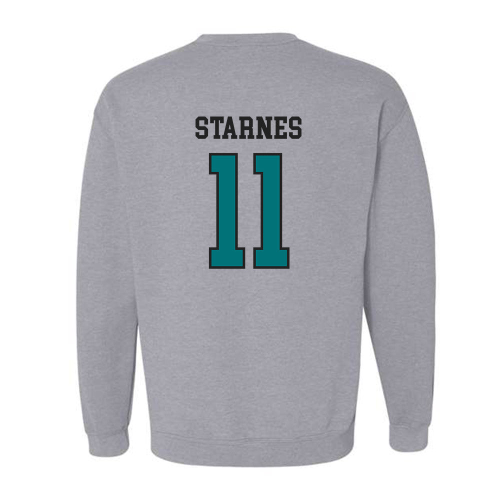 Coastal Carolina - NCAA Football : Braxton Starnes - Classic Fashion Shersey Crewneck Sweatshirt-1