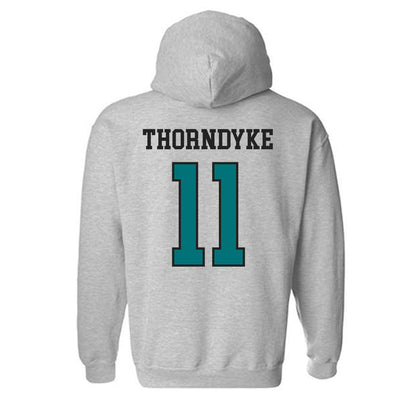 Coastal Carolina - NCAA Baseball : Colby Thorndyke - Classic Fashion Shersey Hooded Sweatshirt-1
