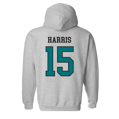 Coastal Carolina - NCAA Women's Basketball : Tateyoina Harris - Classic Fashion Shersey Hooded Sweatshirt-1