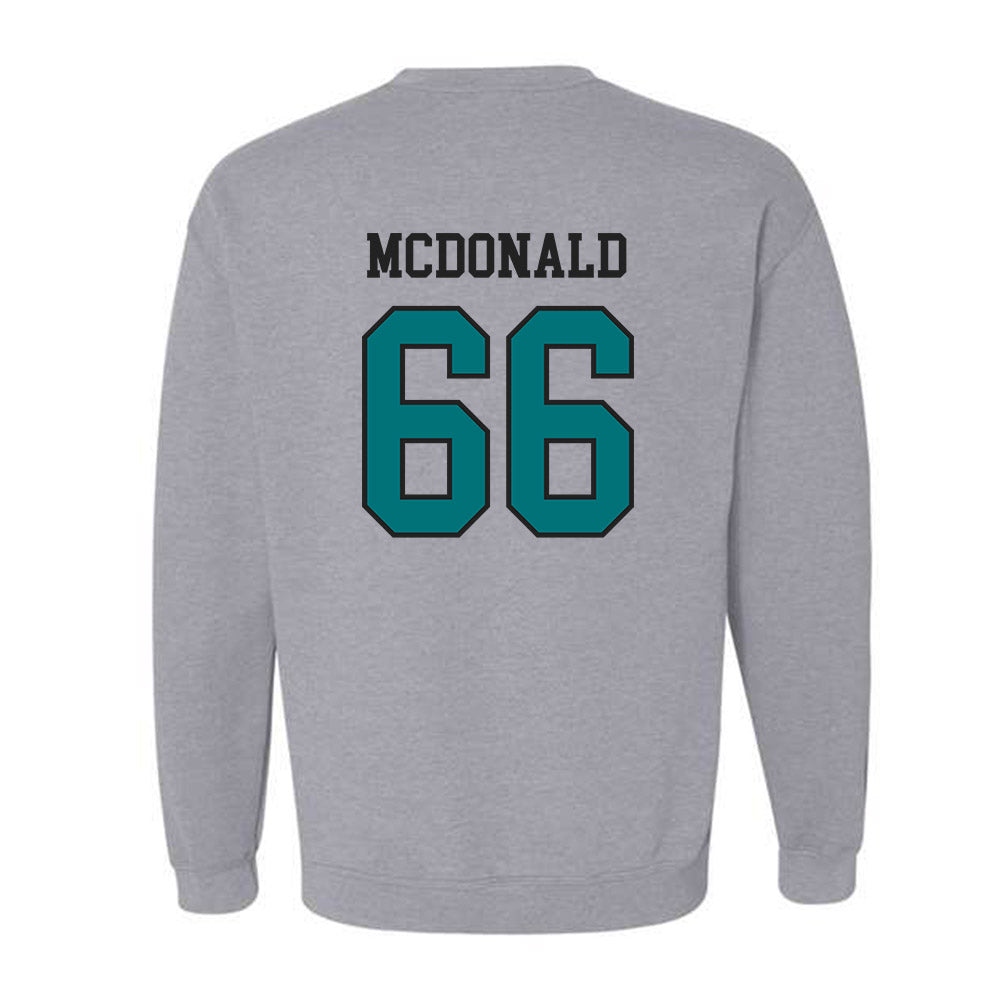 Coastal Carolina - NCAA Football : Kain McDonald - Classic Fashion Shersey Crewneck Sweatshirt-1