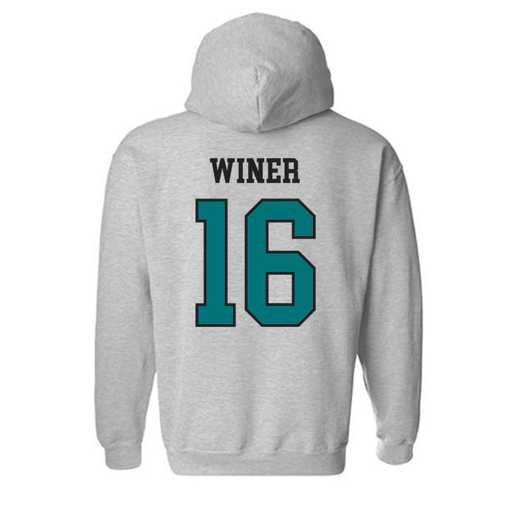 Coastal Carolina - NCAA Baseball : Jackson Winer - Classic Fashion Shersey Hooded Sweatshirt-1