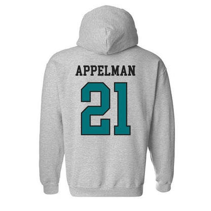 Coastal Carolina - NCAA Baseball : Jaxon Appelman - Classic Fashion Shersey Hooded Sweatshirt-1
